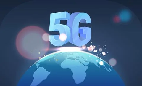 Globe Impact as 5G Technology to Drive Growth - Stock Illustration Stock Illustration