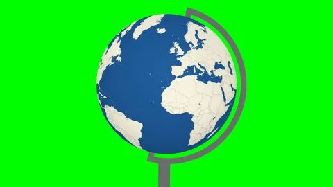 Globe, isolated, earth, world, planet, map, global, white, sphere, symbol, ba Stock Footage 126998469