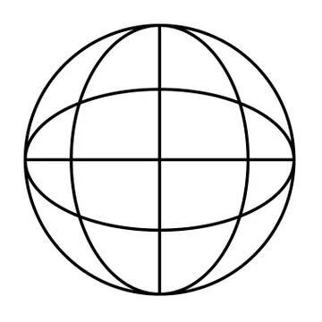 Globe isolated icon 스톡 일러스트