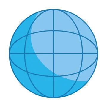 Globe isolated icon Stockillustratie