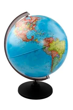 Globe isolated over plain background Stock Photos