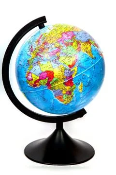 Globe isolated on white background Stock Photos