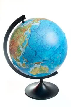 Globe isolated on white background Stock Photos