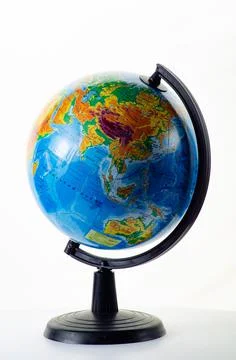 Globe isolated on white background. Foto stock