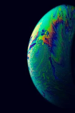 Globe light. Abstract galaxy background with planet earth in universe space w Stock Photos