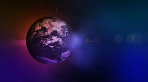 Globe light burst Stock Footage