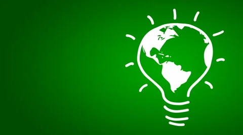 Globe in lightbulb Stock Footage 1051836