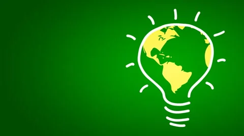 Globe in lightbulb Stock Footage 1051841