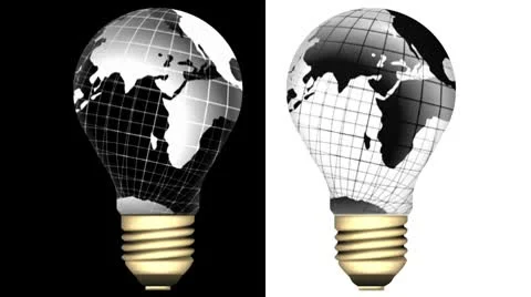 Globe lightbulbs Stock Footage 10593615