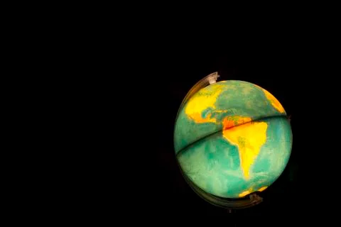Globe lighted maps Stock Photos