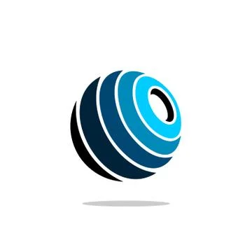 Globe Line Icon Logo Template Illustration Design. EPS 10. Illustrazione stock