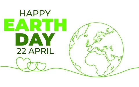 Globe Line Icon Vector. Happy Earth Day concept. Stock Illustration