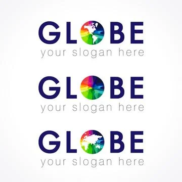 Globe logo concept Stock Illustration