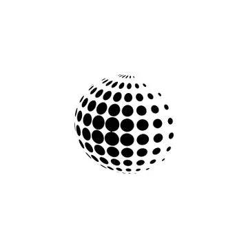 Globe logo design Stock Illustration