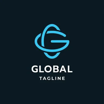 Globe logo design  Stock Illustration