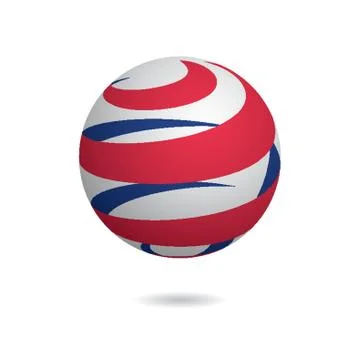 Globe logo element with abstract concept Illustrazione stock