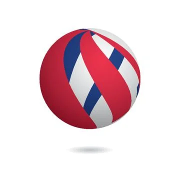 Globe logo element with abstract concept Illustrazione stock