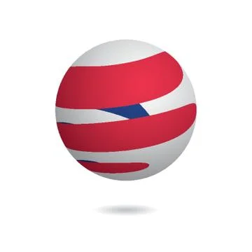 Globe logo element with abstract concept Illustrazione stock