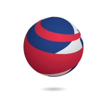 Globe logo element with abstract concept Stock Illustration