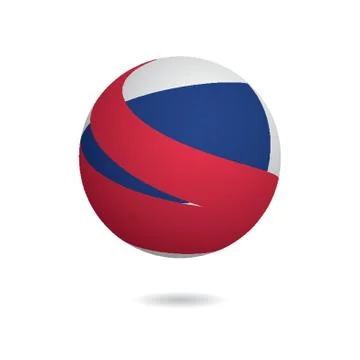 Globe logo element with abstract concept Illustrazione stock