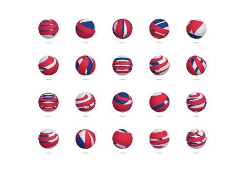 Globe logo element with abstract concept Stock Illustration