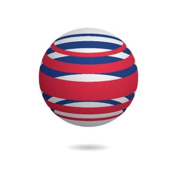 Globe logo element with abstract concept Illustrazione stock