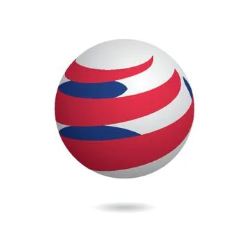 Globe logo element with abstract concept Stock Illustration