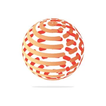 Globe logo element with abstract concept イラスト素材