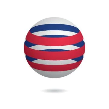 Globe logo element with abstract concept Illustrazione stock