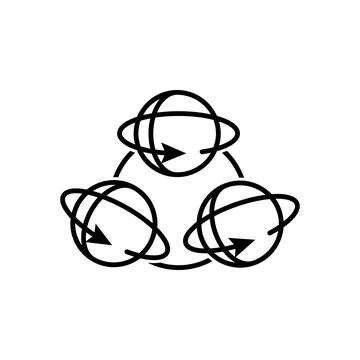 Globe logo Illustrazione stock
