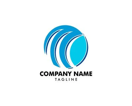 Globe logo template vector icon illustration design 库存插图