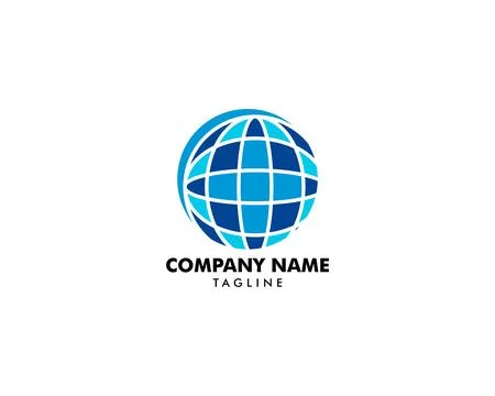 Globe logo template vector icon illustration design 库存插图