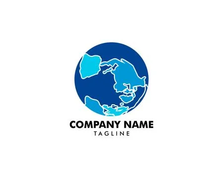 Globe logo template vector icon illustration design 库存插图
