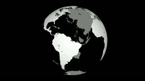 Globe Loop Alpha Stock Footage 18168350