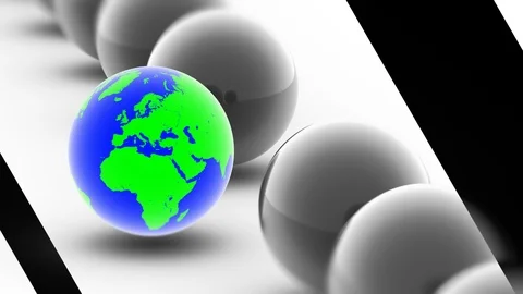 The globe. Looping footage has 4K resolution. Prores 4444. 3D Illustration. Stock Footage 104226698