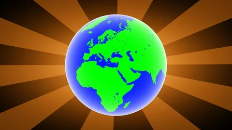 The globe. Looping footage has 4K resolution. 3D Illustration. Stock Footage 115957742