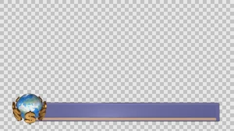 Globe Lower third Stock-Footage 66885803