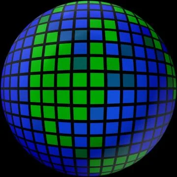 The globe of many pieces Stock Illustration