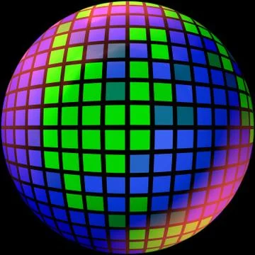 The globe of many pieces Stock Illustration