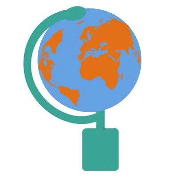  globe map Isolated world map globe, vector illustration. Copyright: xZoon... 写真素材