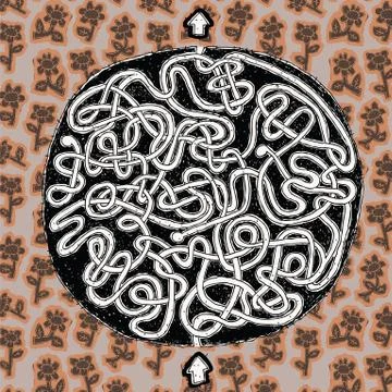 Globe Maze Game Stock Illustration