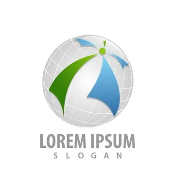Globe media global concept design. Symbol graphic template element vector Stockillustratie