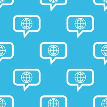 Globe message pattern Illustrazione stock