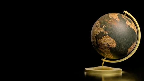 The Globe model for education or sci concept 3d Rendering. 库存插图