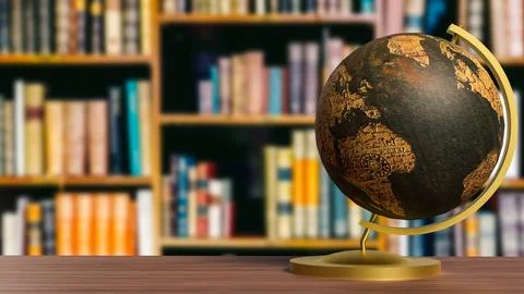 The Globe model for education or sci concept 3d Rendering. イラスト素材