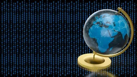 The Globe model for education or sci concept 3d Rendering. 库存插图