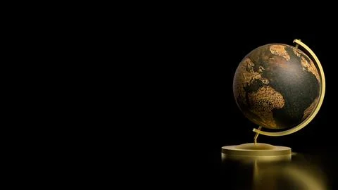 The Globe model for education or sci concept 3d Rendering. Stock Photos
