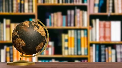 The Globe model for education or sci concept 3d Rendering. Stock Photos
