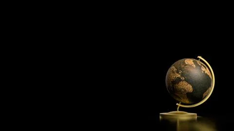 The Globe model for education or sci concept 3d Rendering. Stock Photos