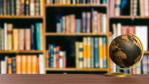 The Globe model for education or sci concept 3d Rendering. Stock Photos